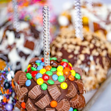 Blinged Out Chocolate Caramel Apples