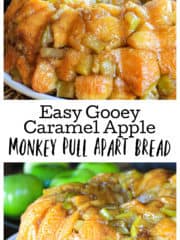 Easy Gooey Caramel Apple Monkey Pull Apart Bread
