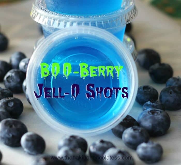 B00-Berry Jell-O Shots! halloween treats desserts recipes