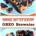 Orange Butter'Scream' Oreo Brownies