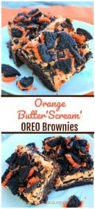 Orange Butter'Scream' Oreo Brownies