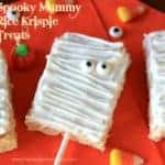 Spooky Mummy Rice Krispie Treats