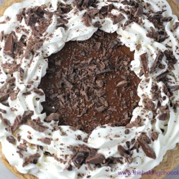 Dark Chocolate Silk Pie! It's Delectable!
