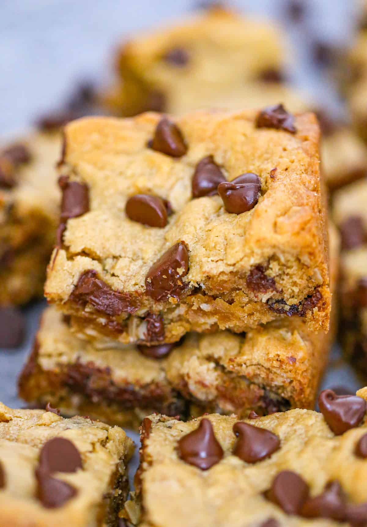 Delish Chocolate Chip Peanut Butter Oat Bars