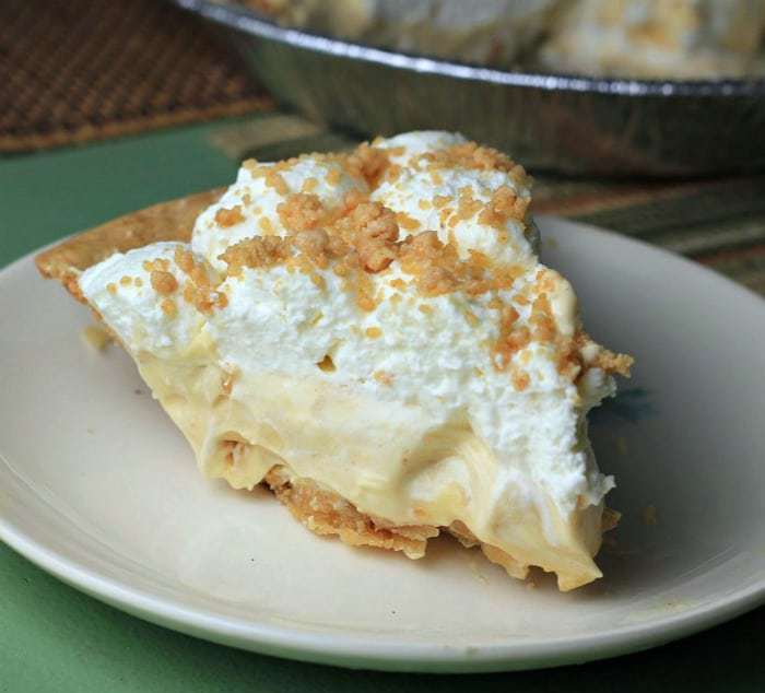 slice of Amish Peanut Butter Cream Pie