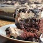 “Chocoholic” Hot Fudge Oreo Chocolate Poke Cake