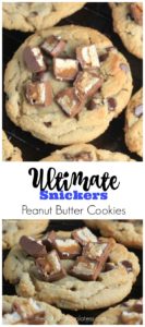 Ultimate Snickers CANDY BAR Peanut Butter Cookies RECIPE