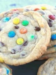 soft batch m&m cookies
