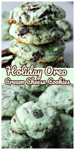 Holiday Oreo Cream Cheese Cookies
