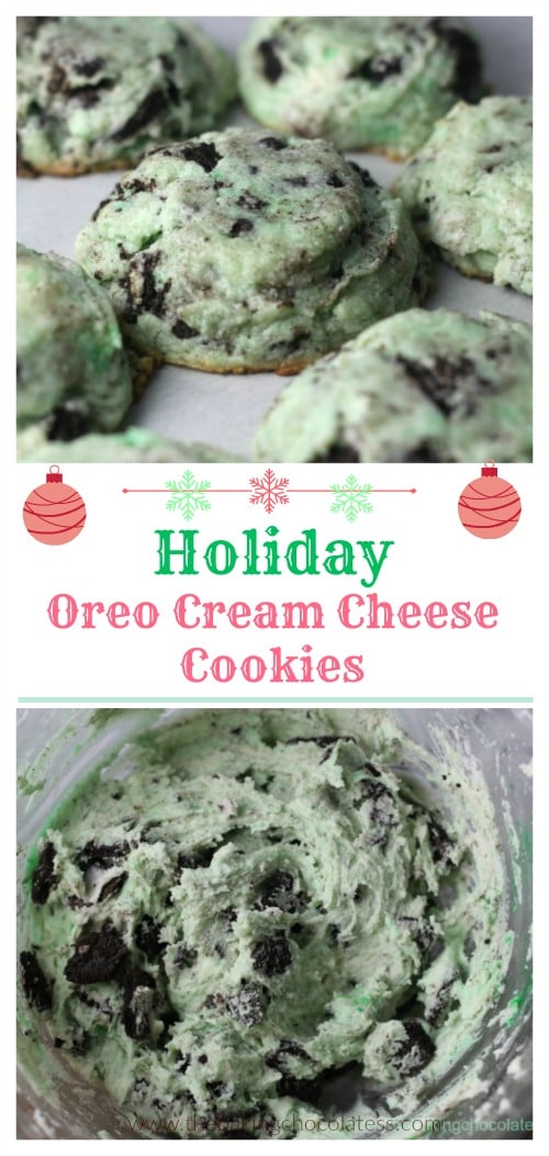 Holiday Oreo Cream Cheese Cookies