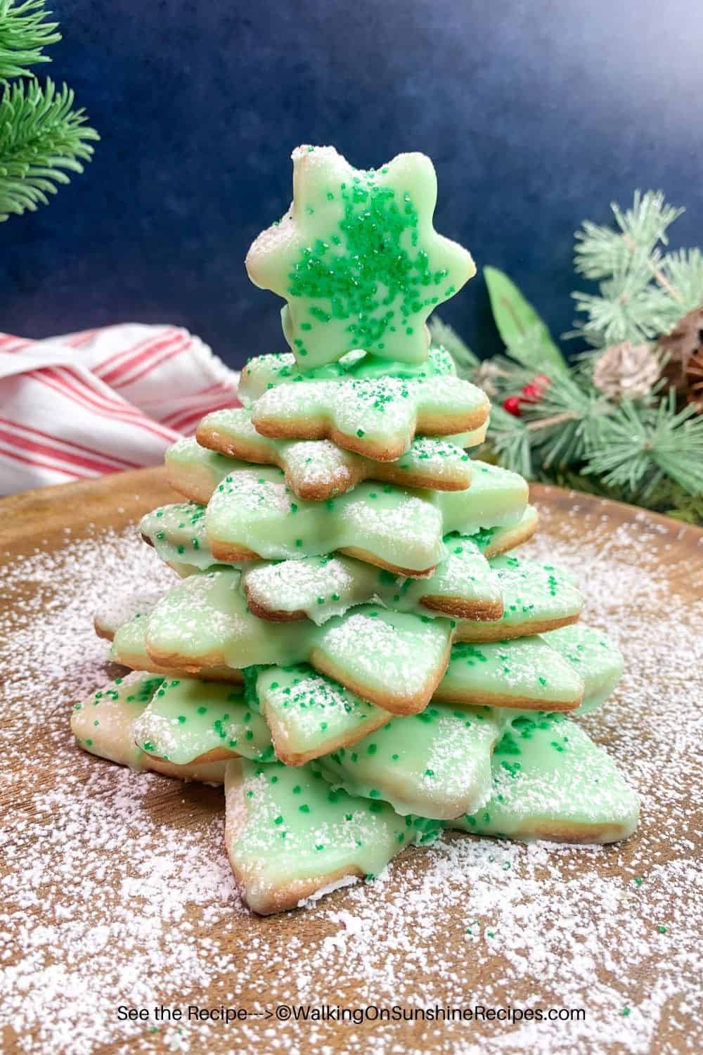 Italian Christmas Tree Cookies @ Walking on Sunshine Recipes