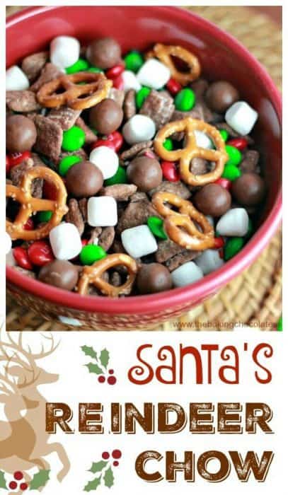 Santa's Reindeer Puppy Chow - The Baking ChocolaTess