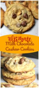 Ultimate Milk Chocolate Cashew Cookies