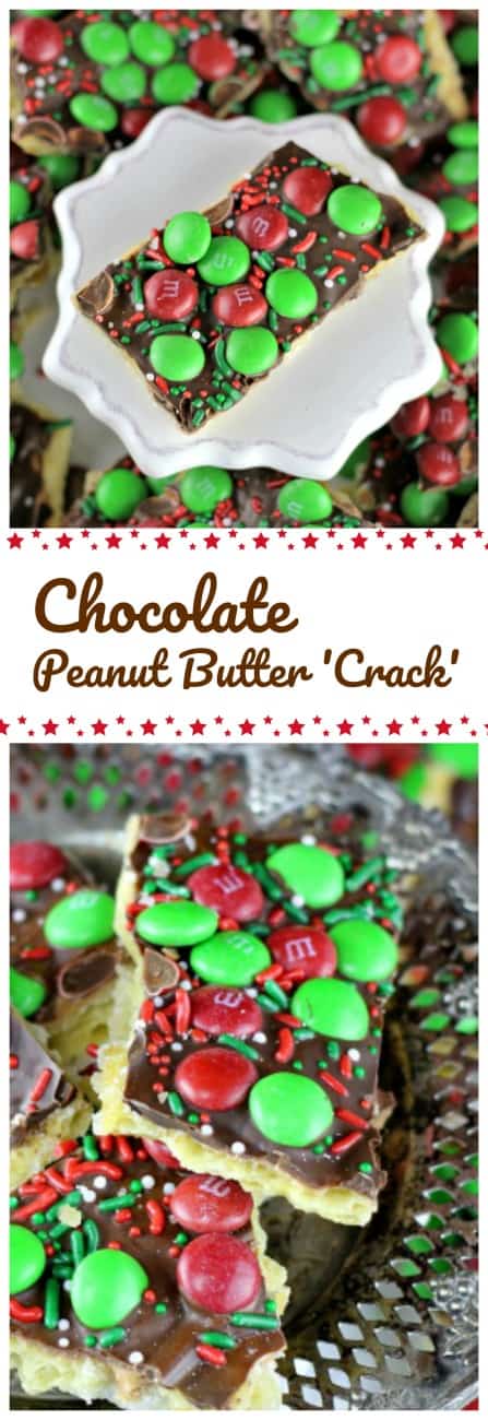 Easy Chocolate & Peanut Butter \'Crack\' Toffee