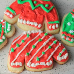 ‘Ugly Sweater’ Buttercream Frosted Christmas Cookies