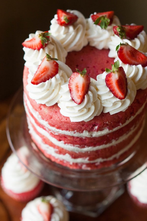Made from Scratch Strawberries & Cream Cake @ The Kitchen McCabe heavenly desserts recipes
