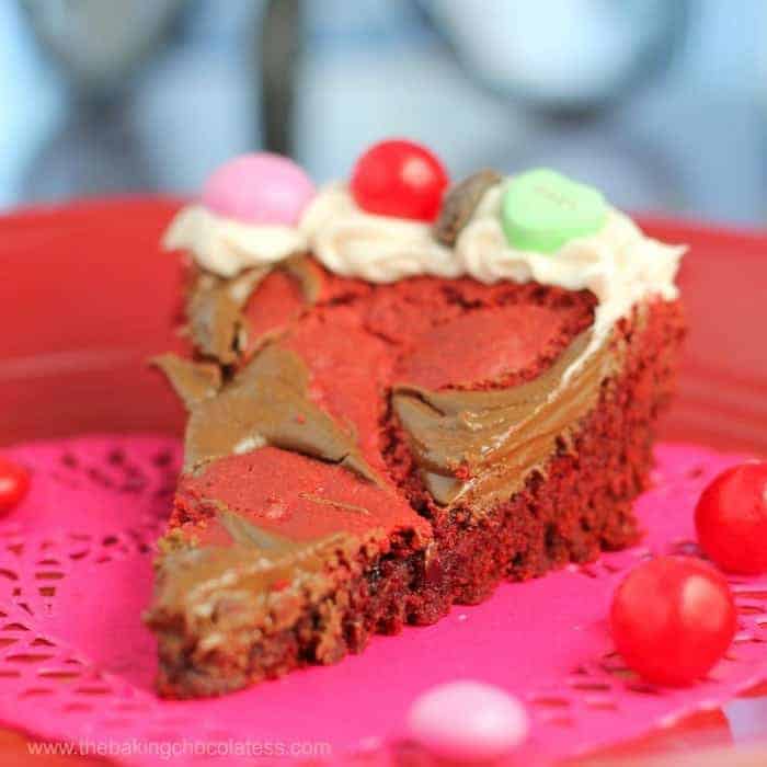 Valentine Red Velvet Cookie Pie