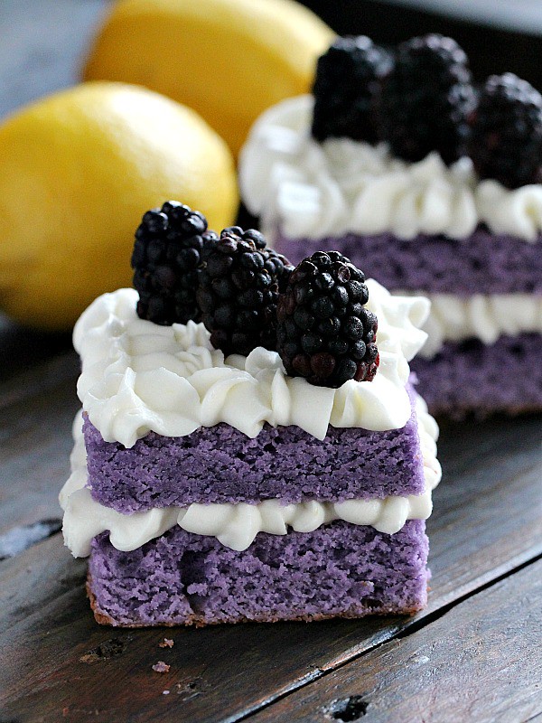 Vanilla Purple Cake with Lemon Buttercream @ Peas & Peonies heavenly desserts recipes