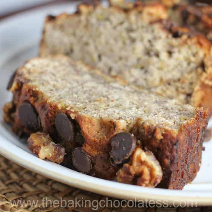 Perfect Chocolate Chip Banana Nut Bread The Baking ChocolaTess