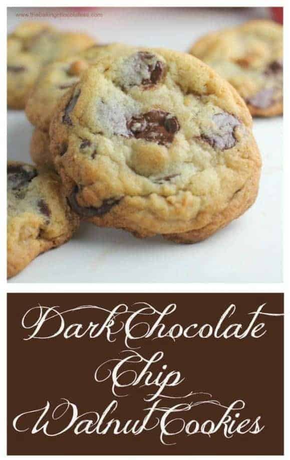 Dark Chocolate Chip Toffee Walnut Cookies