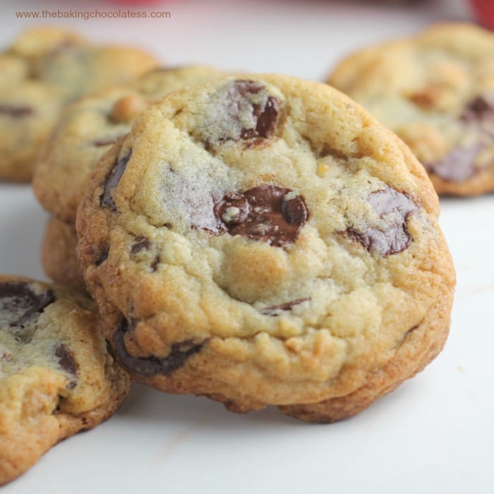 Ultimate Dark Chocolate Chip Toffee Walnut Cookies