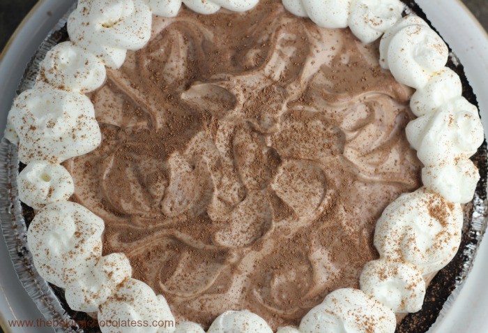 Hot Chocolate Pie Obsession {Frozen or Icebox Style}