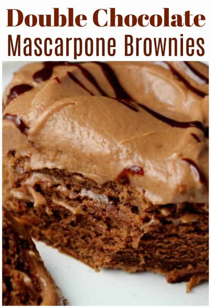 Double Chocolate Mascarpone Brownies