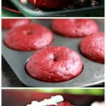 Red Velvet Cake Donuts with Cream Cheese Frosting (Of course)