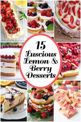 15 Luscious Lemon & Berry Desserts
