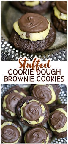 Chocolate Covered cookie dough brownie cookies