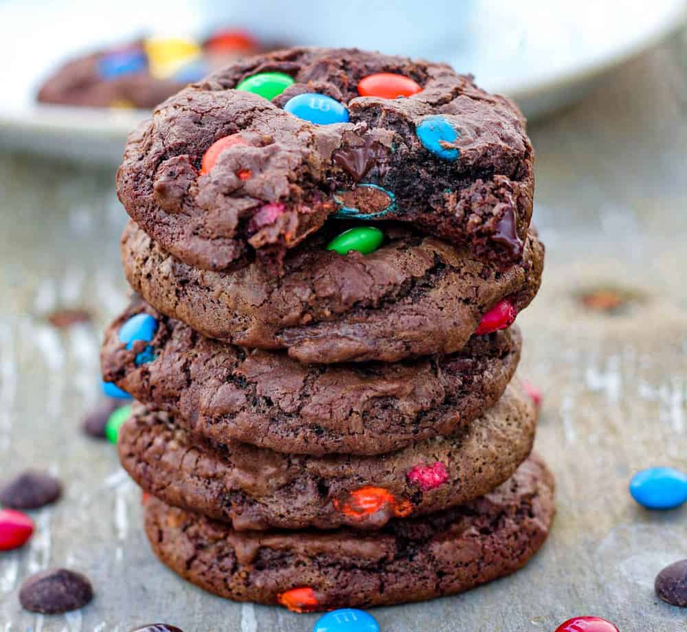 Mega Quadruple Chocolate Cookies christmas recipe