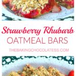 Awesome Strawberry Rhubarb Oatmeal Bars