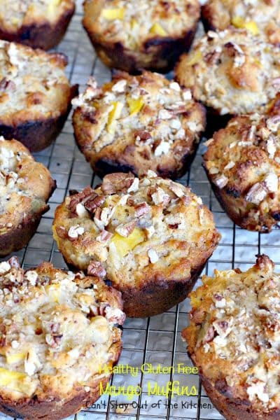 Healthy Gluten Free Mango Muffins @ Can't Stay Out of the Kitchen