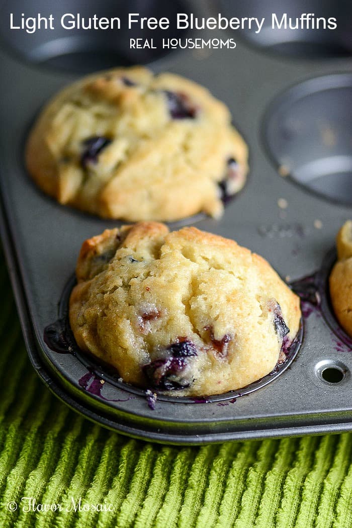 Light Gluten Free Blueberry Muffins @ Real Housemoms
