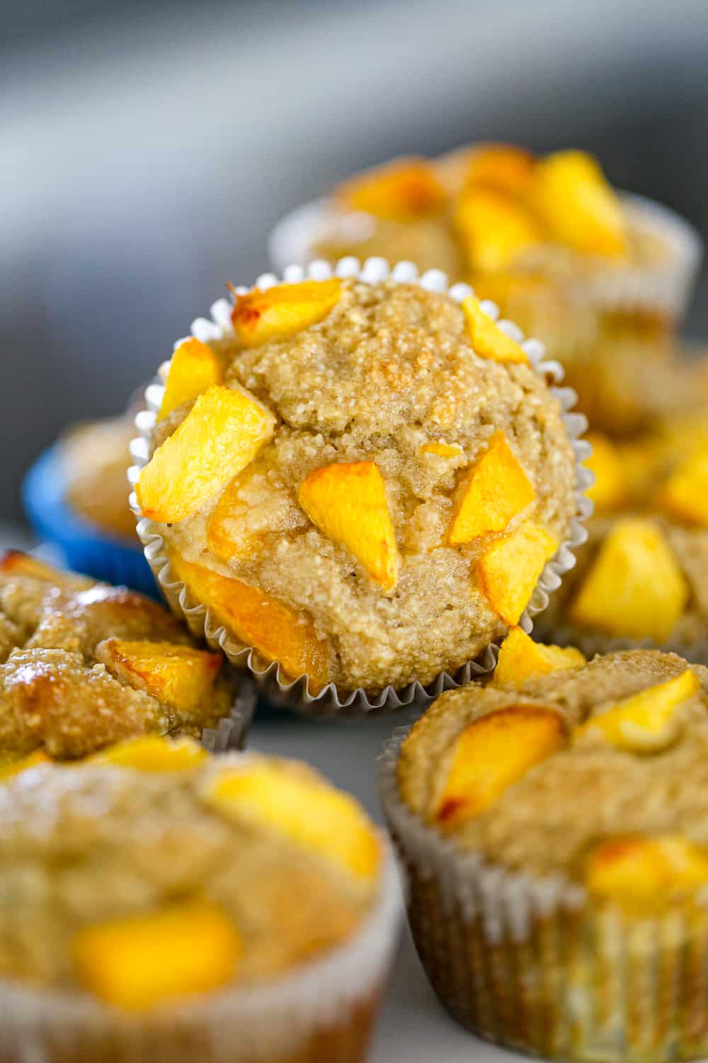peach muffins gluten free & keto