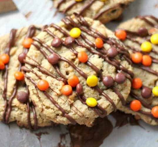 Reese’s Pieces Peanut Butter Oatmeal Cookies