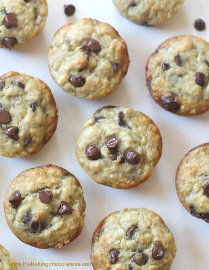 Perfect Banana Chocolate Chip Muffins! Fluffy & Moist!