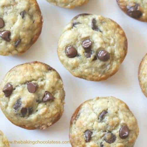 Perfect Banana Chocolate Chip Muffins! Fluffy & Moist!