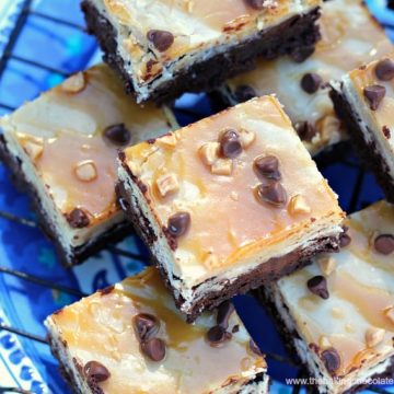 Best Caramel-icious Frosted Brownies (GF Option)