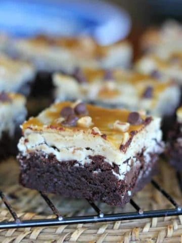 Best Caramel-icious Frosted Brownies (GF Option)