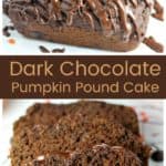 Divine Dark Chocolate Pumpkin Pound Cake