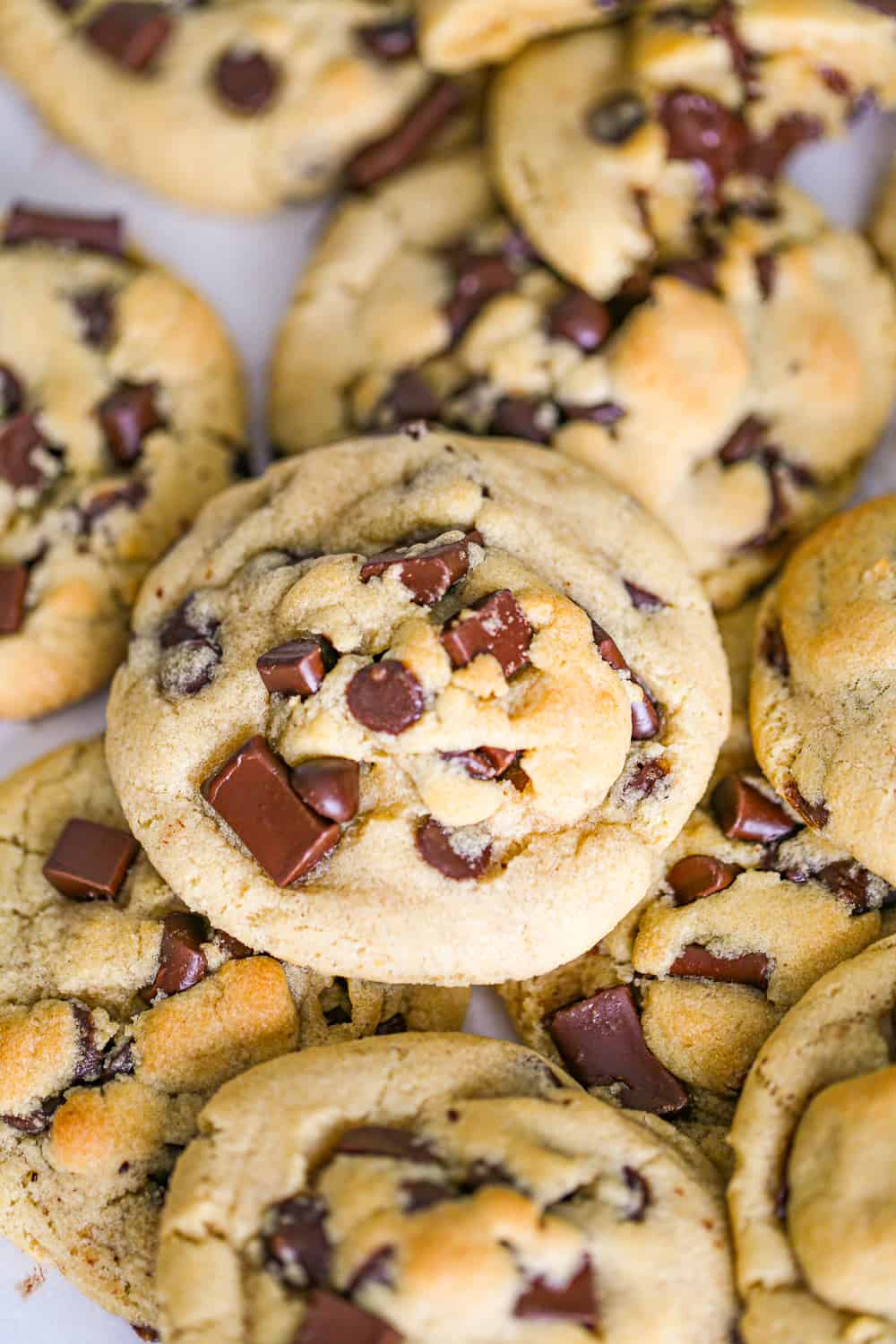 Thick & Chewy Loaded Chocolate Chip Cookies
