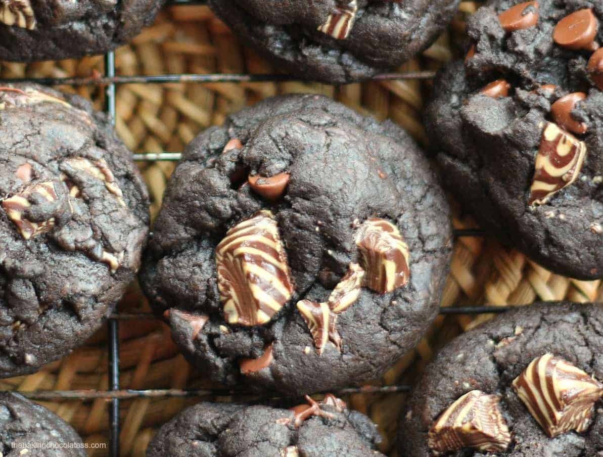 Dark Chocolate Mocha Latte Cookies