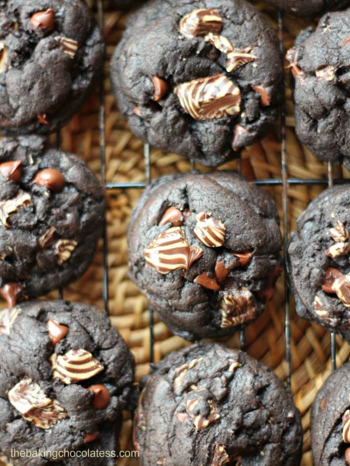 Intense Dark Chocolate Mocha Latte Cookies