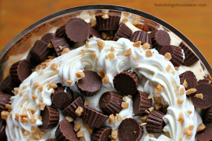 peanut butter cup brownie trifle - peanut butter Brownie Trifle