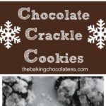 Christmas Chocolate Crackle Cookies