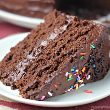 Super-Moist Chocolate Cake with Chocolate Buttercream Frosting