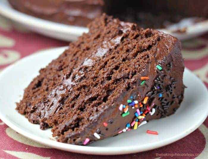 Super-Moist Chocolate Cake with Chocolate Buttercream Frosting