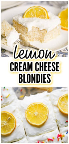 lemon CREAM CHEESE BLONDIES