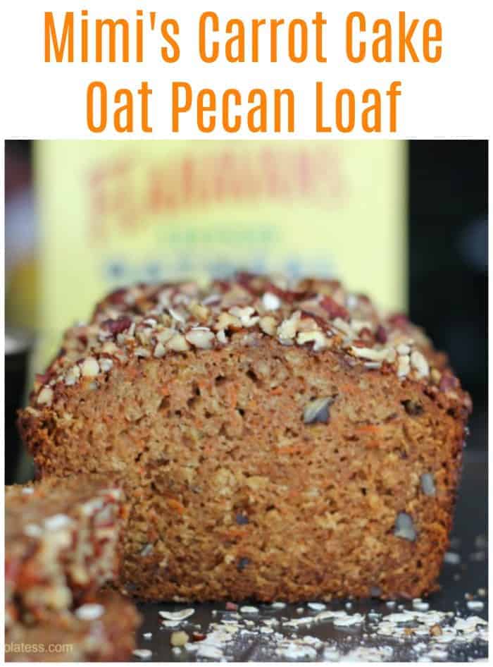 Mimi's Carrot Cake Oat Pecan Loaf - healthy carrot cake oat bread with oats healthy carrot cake bread